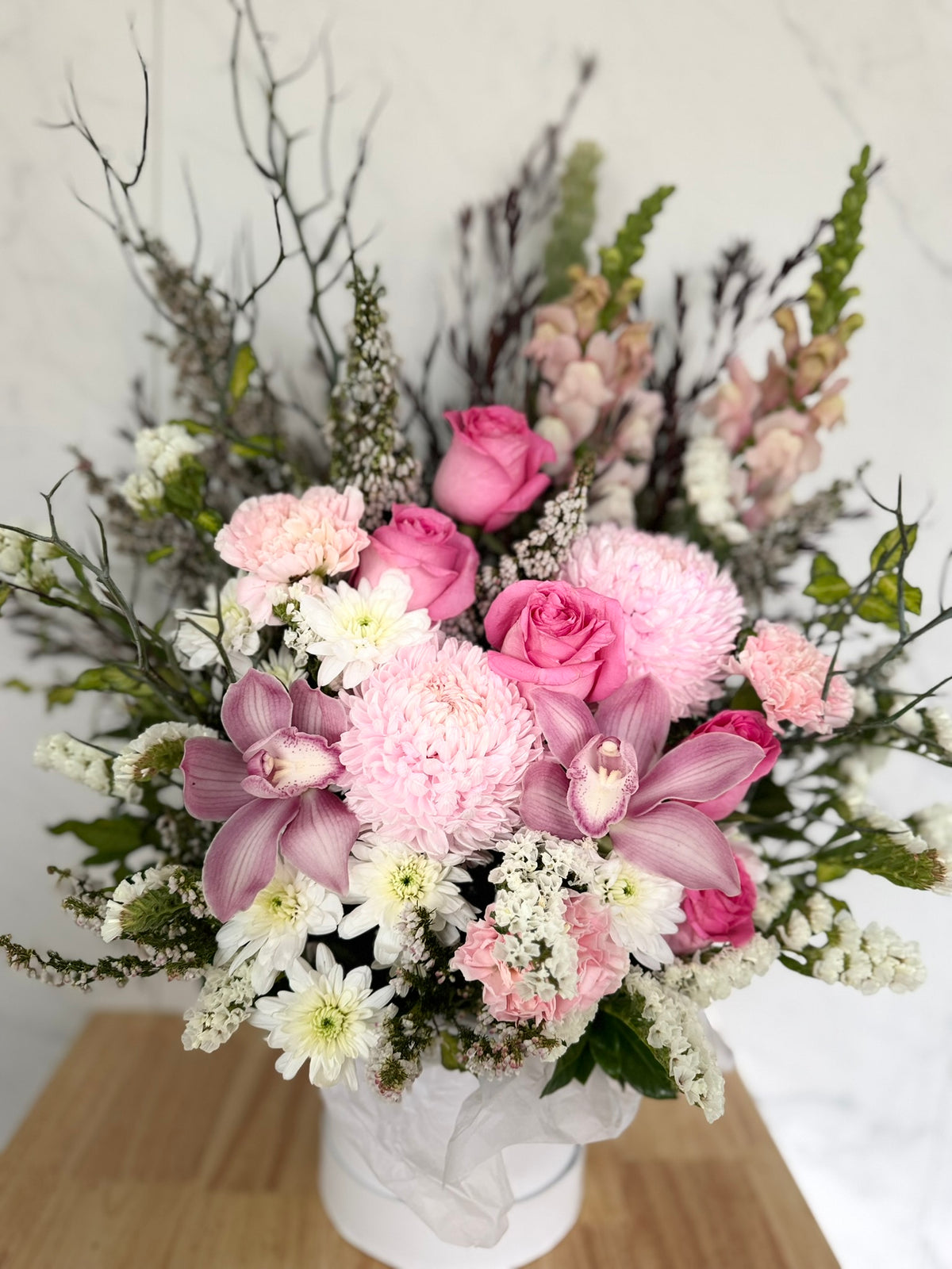 Pink 'Marshmallow' hat box
