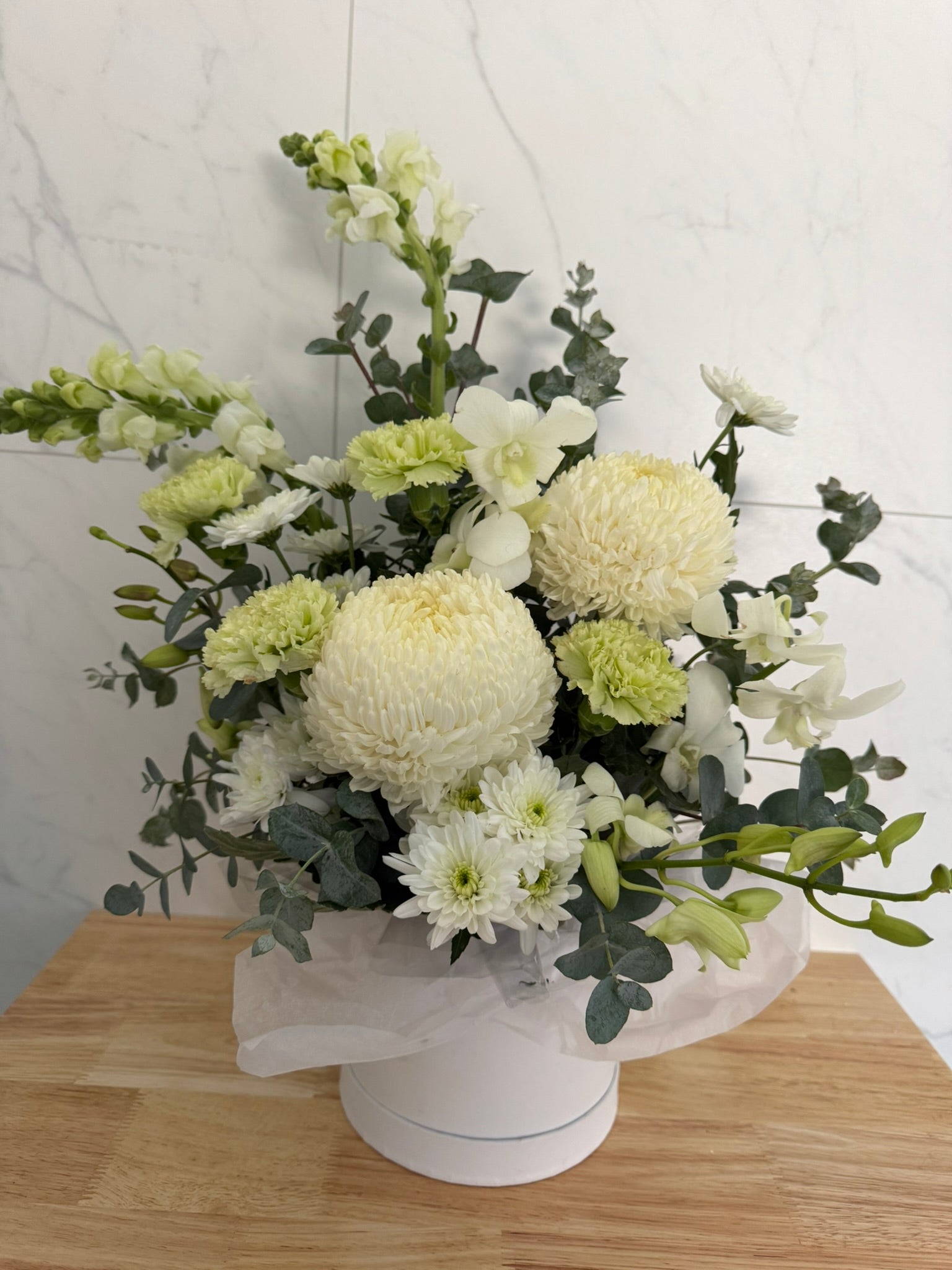 Florist Choice Hat box arrangement